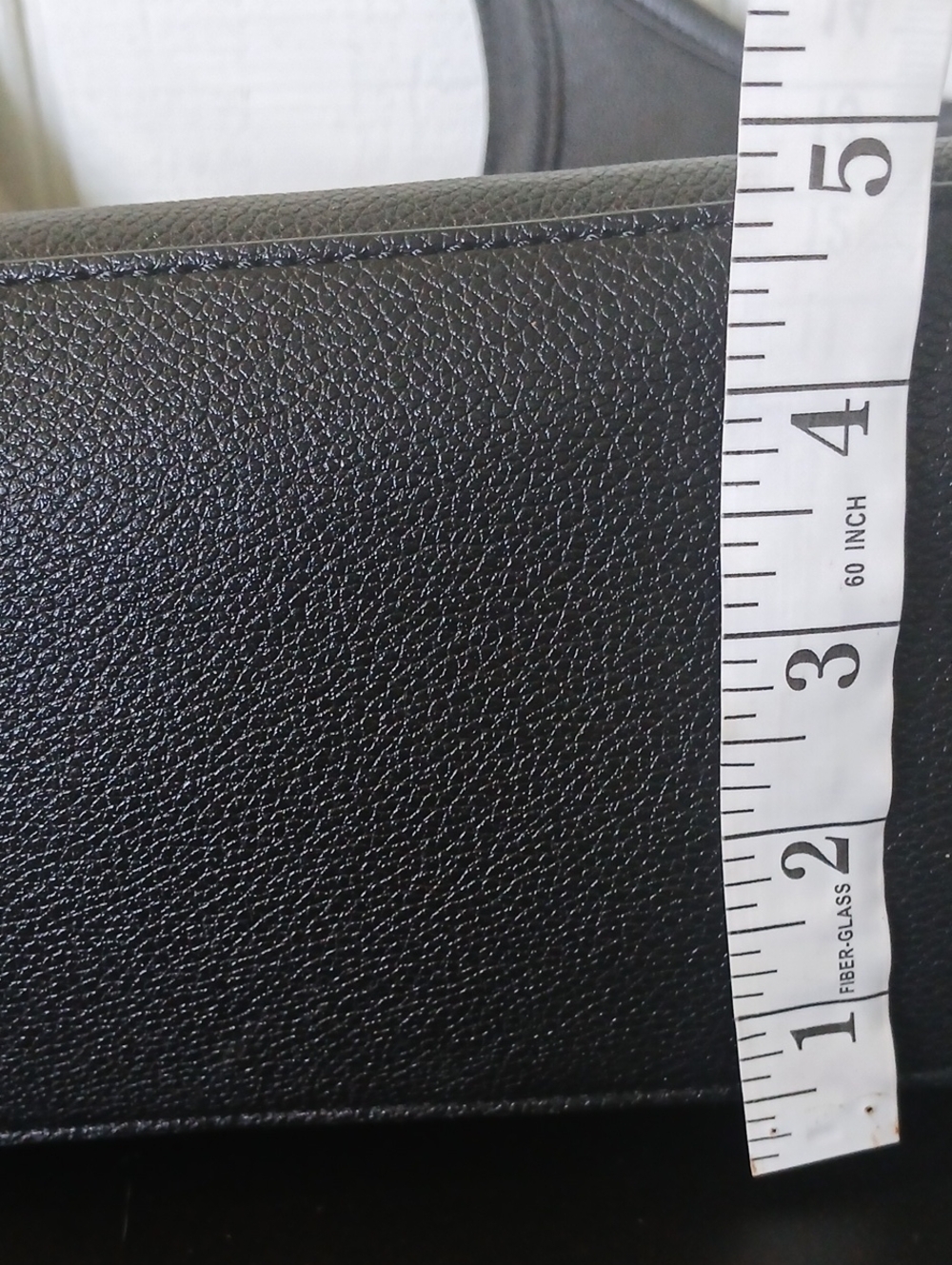 LC Lauren Conrad Black Pebbled Faux Leather Shoulder Bag with Front Pocket - Picture 12 of 14